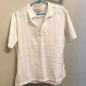 Authentic white shirt from Greek islands